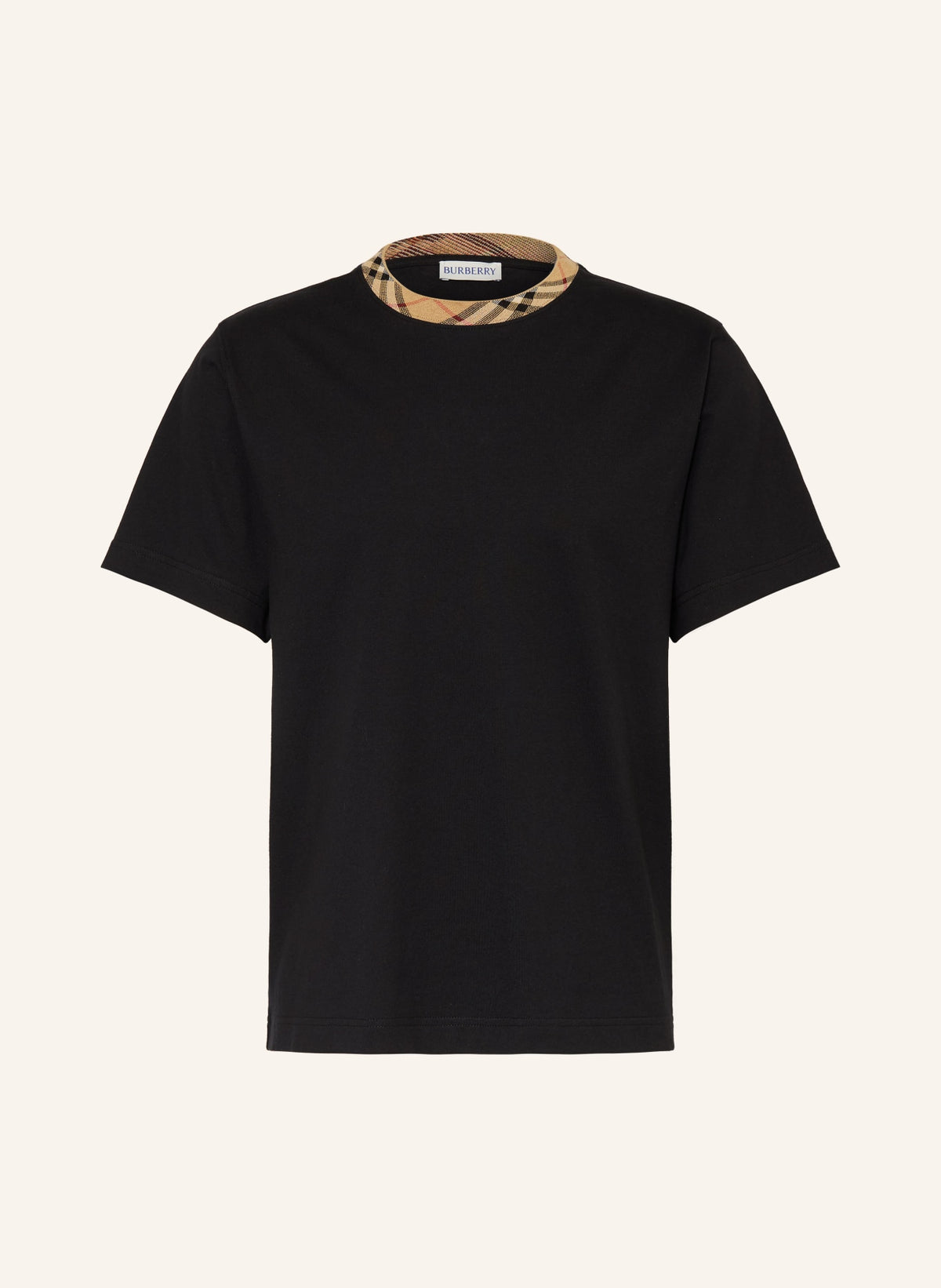 t-shirt « Ryan » en coton avec finitions Check de Burberry
