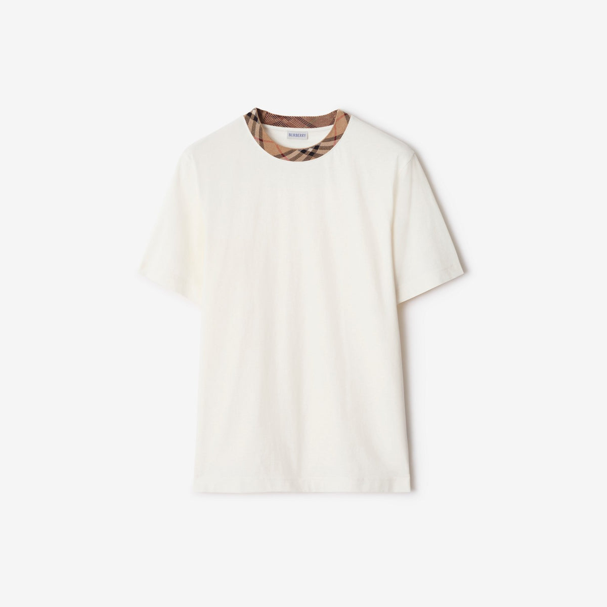 t-shirt « Ryan » en coton avec finitions Check de Burberry