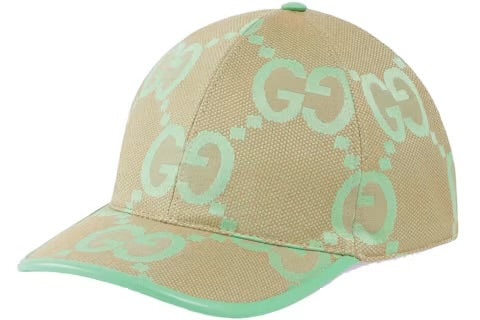 Casquette Gucci GG Canvas Cap beige/vert menthe