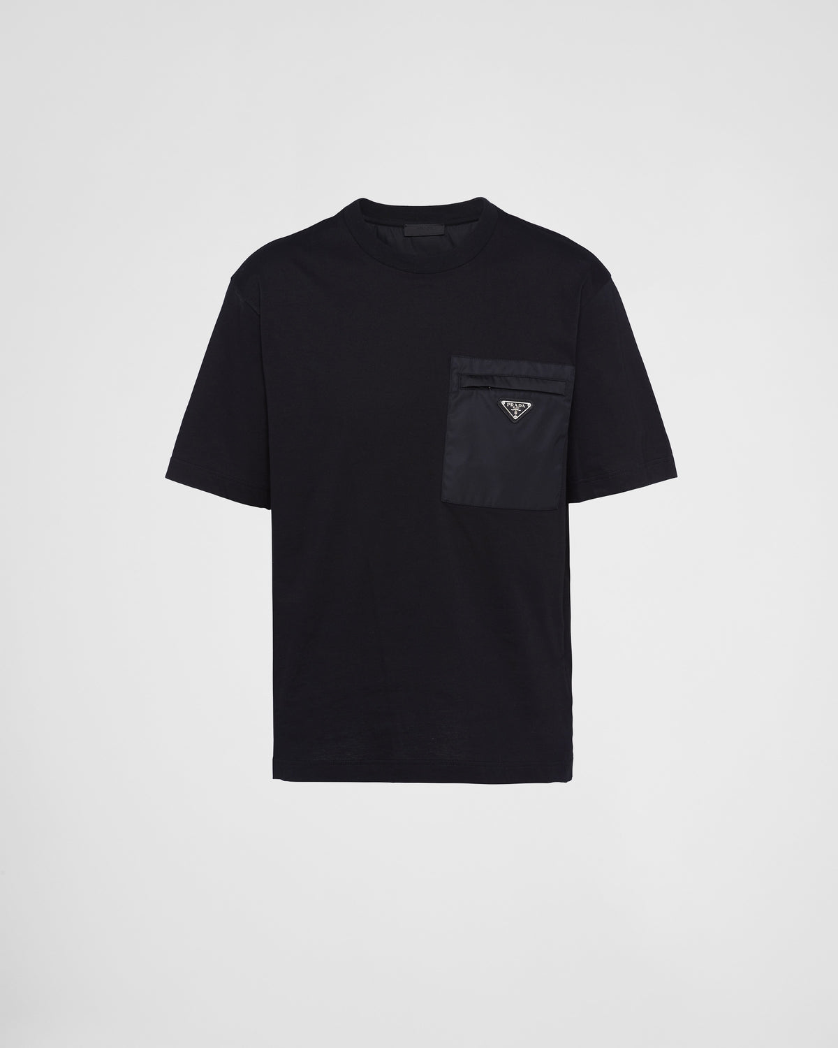 T-shirt en Re-Nylon et jersey de Prada