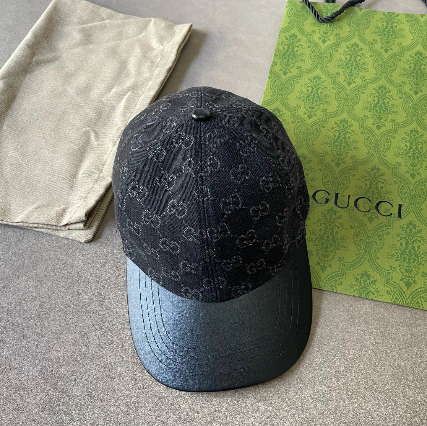 G Brand Original Design Polyester Fiber Cotton Sheepskin Viscose Fiber Baseball Cap Men's Black