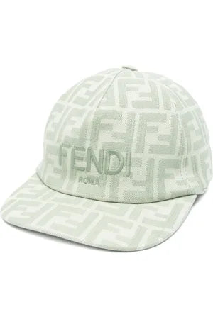 casquette de baseball à jacquard FF Fendi Kids