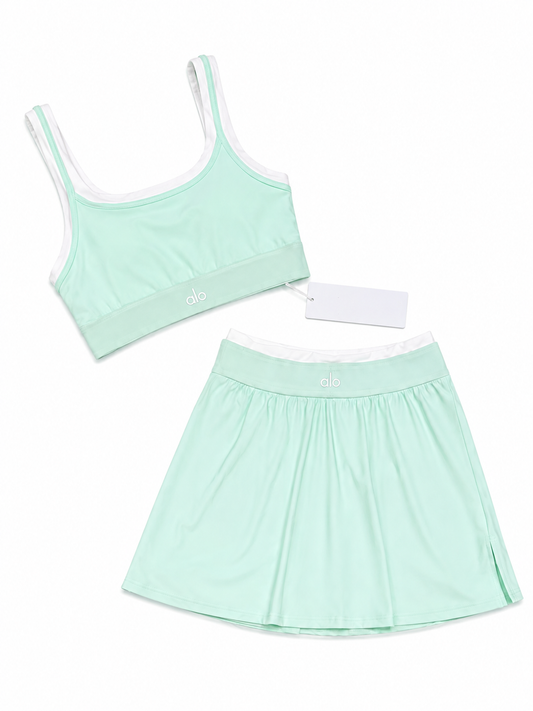 Ensemble de tennis Alo Yoga Spliced Grand Slam Mint