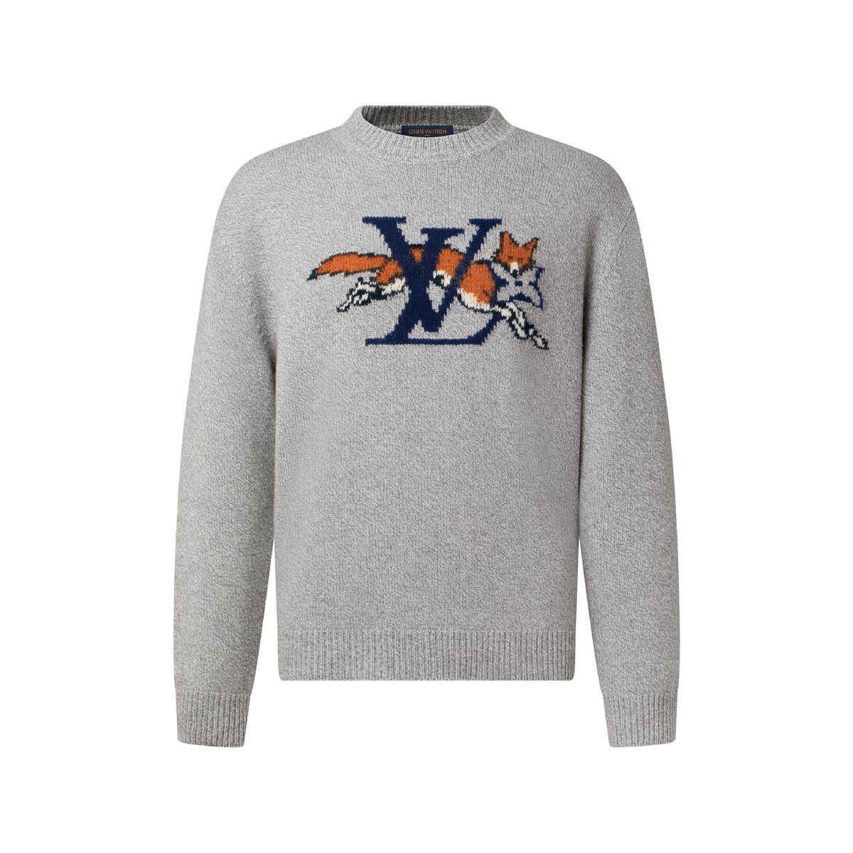 Pull à col rond en laine et cachemire épais de Louis Vuitton