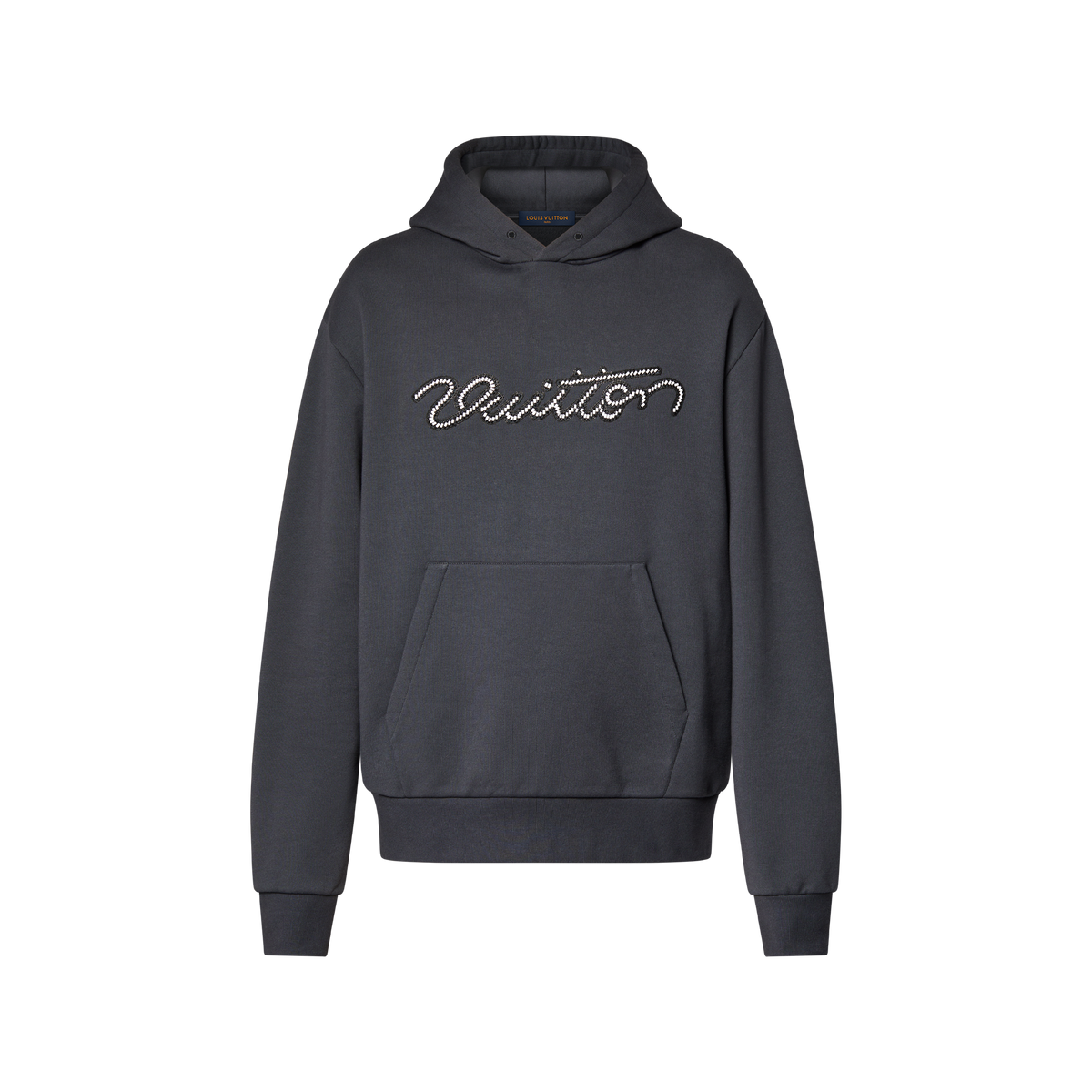 Sweat à capuche signé en cachemire double-face de Louis Vuitton