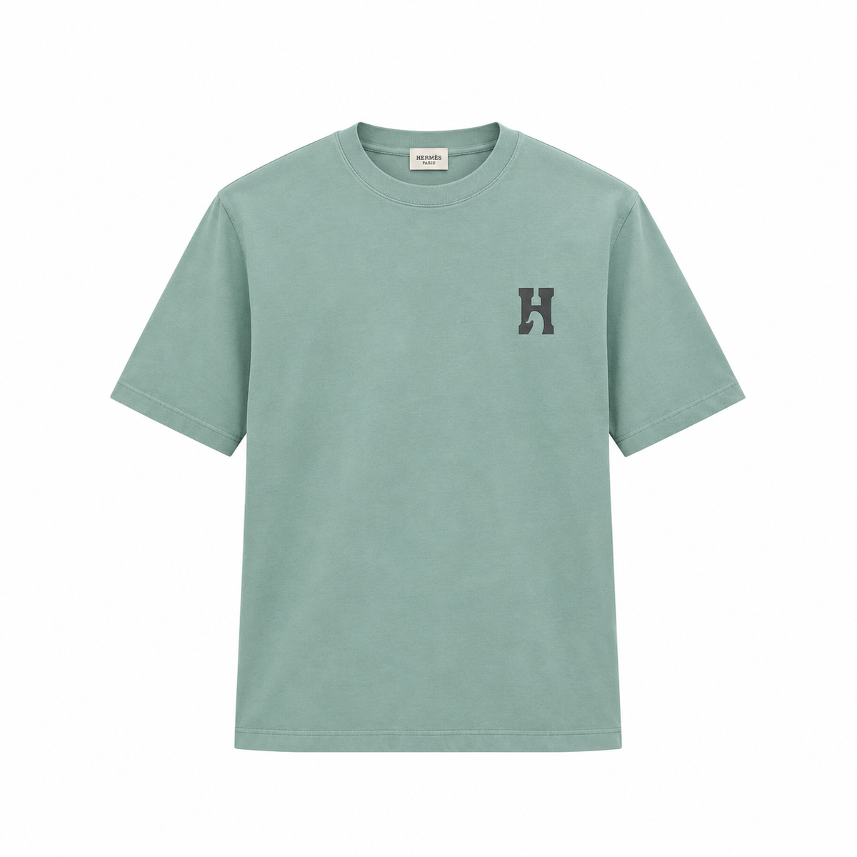 T-shirt « H'Cheval » à mini patch en cuir d'Hermès