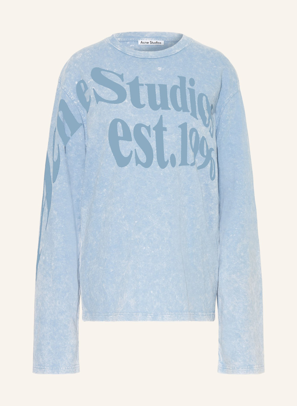 T-shirt graphique décontracté à manches longues d'Acne Studios