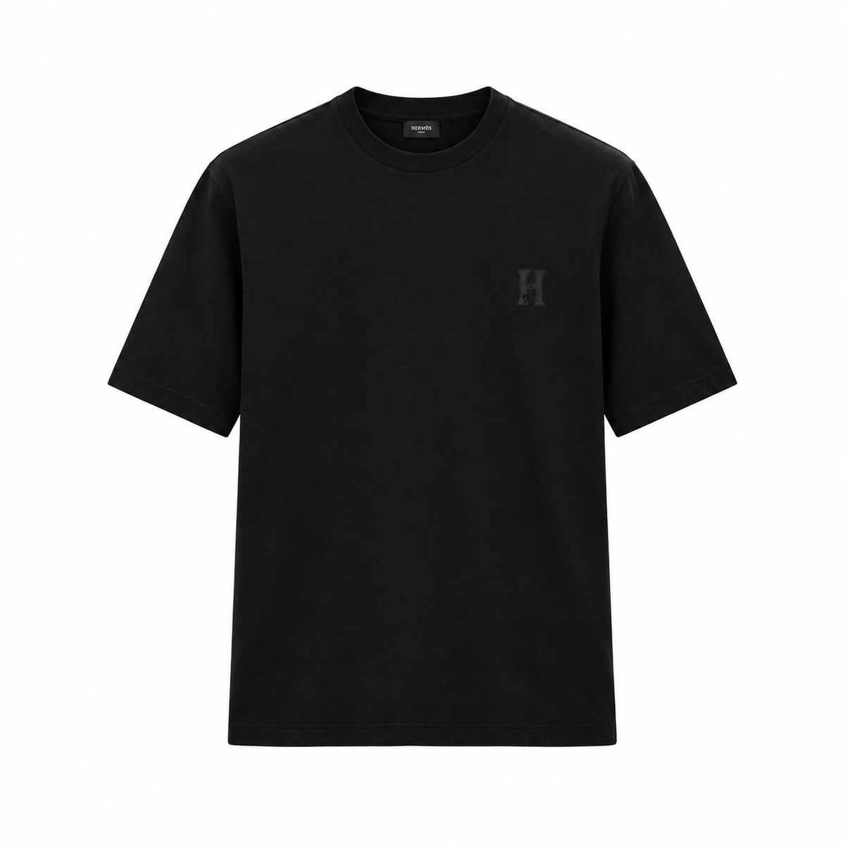 T-shirt « H'Cheval » à mini patch en cuir d'Hermès
