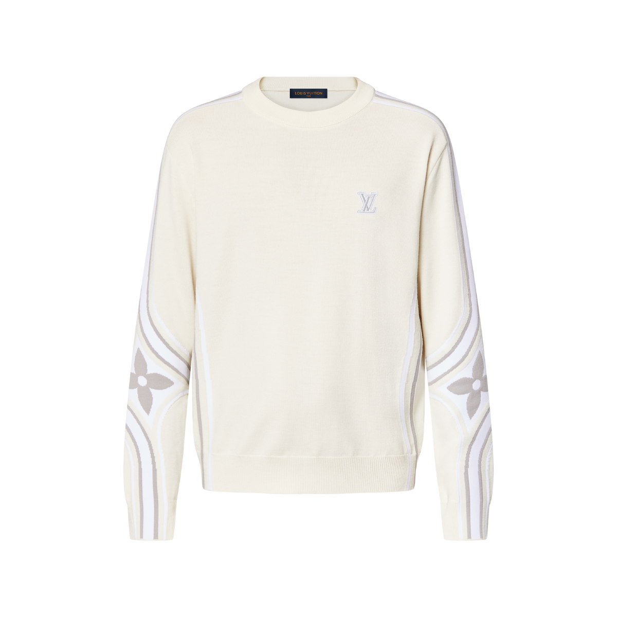 Pull à col rond en maille graphique de Louis Vuitton