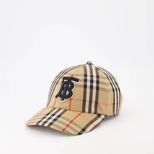 Casquette Burberry à motif Vintage Check et monogramme TB