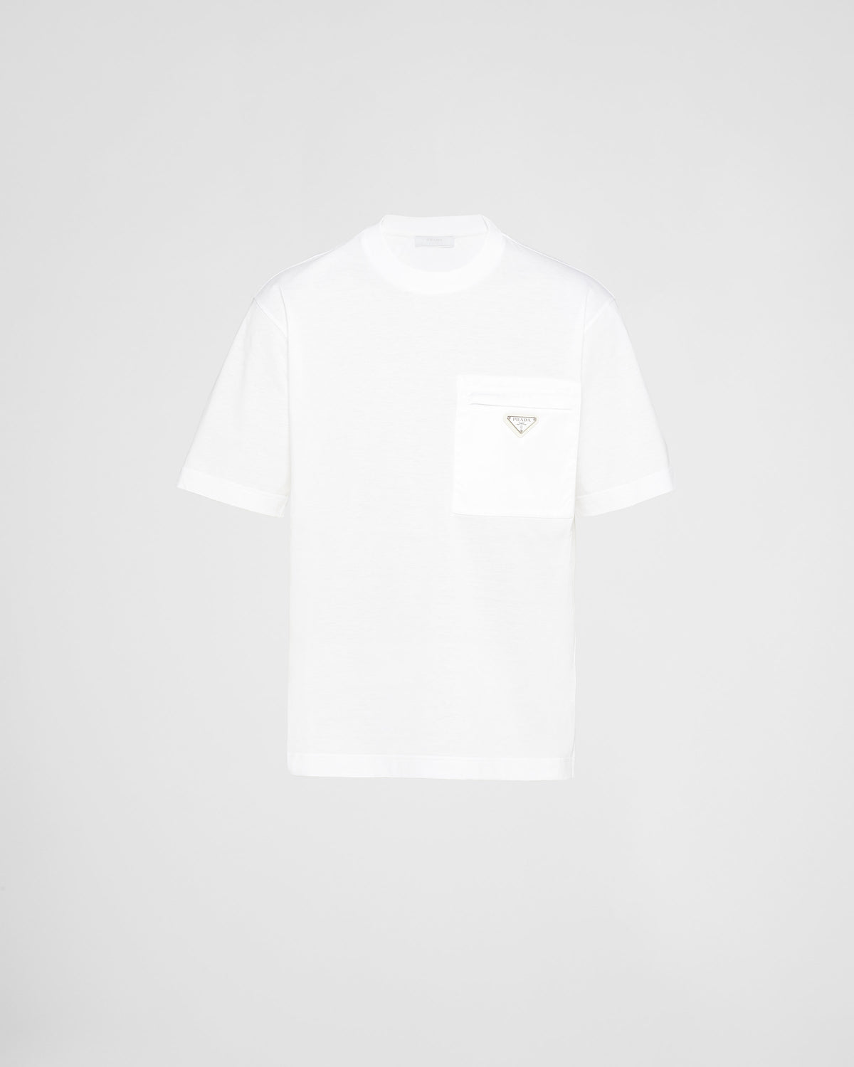 T-shirt en Re-Nylon et jersey de Prada