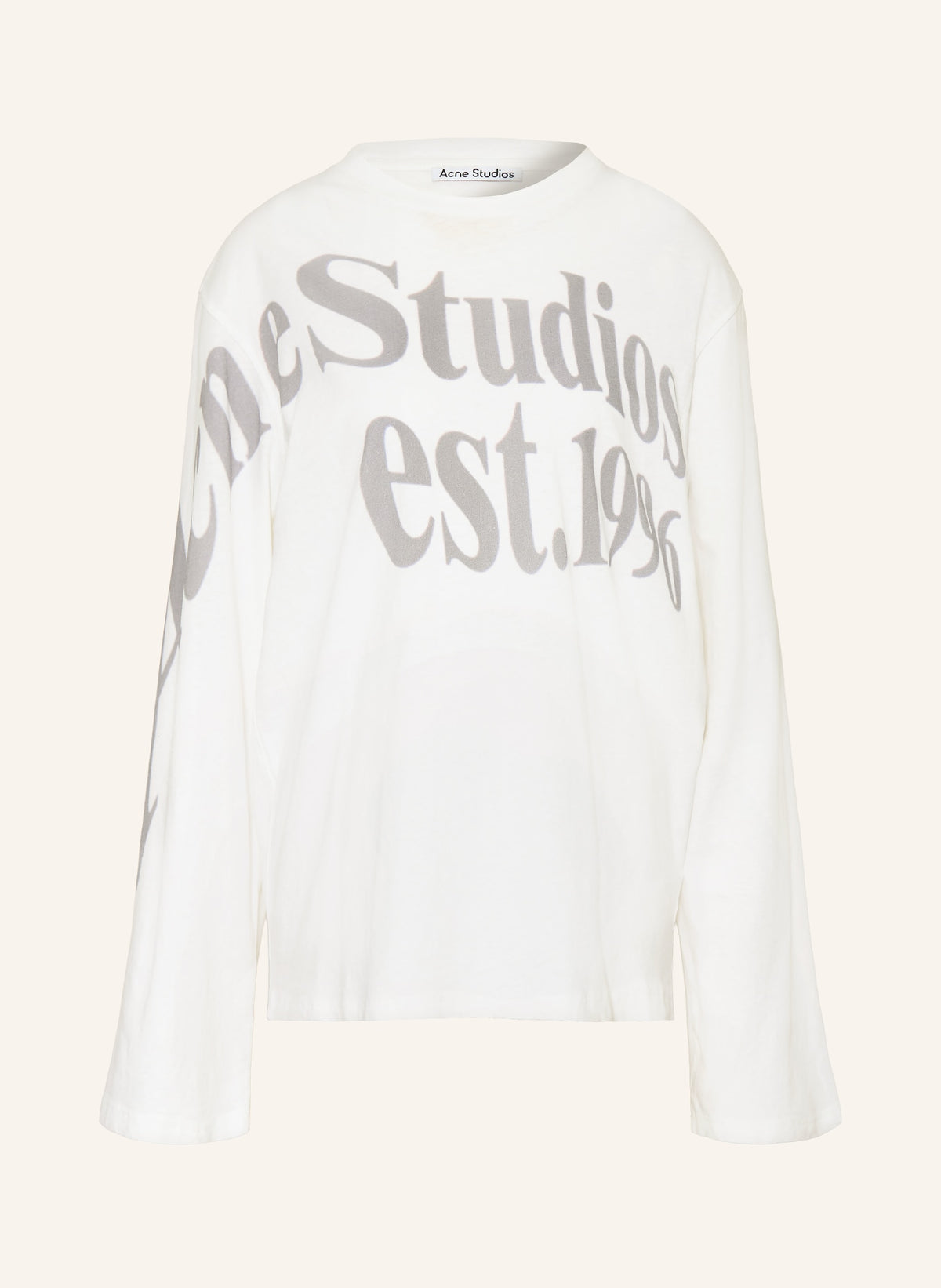 T-shirt graphique décontracté à manches longues d'Acne Studios