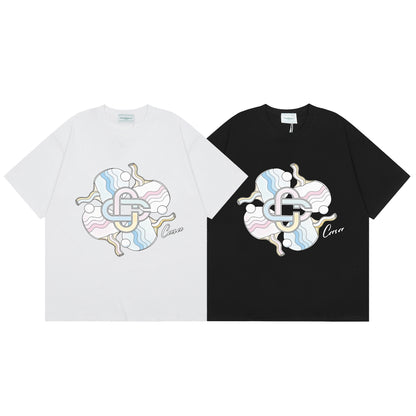 Casa American fashion brand online auction short sleeve men's couple ins summer super hot T-shirt women's top short sleeve loose European version