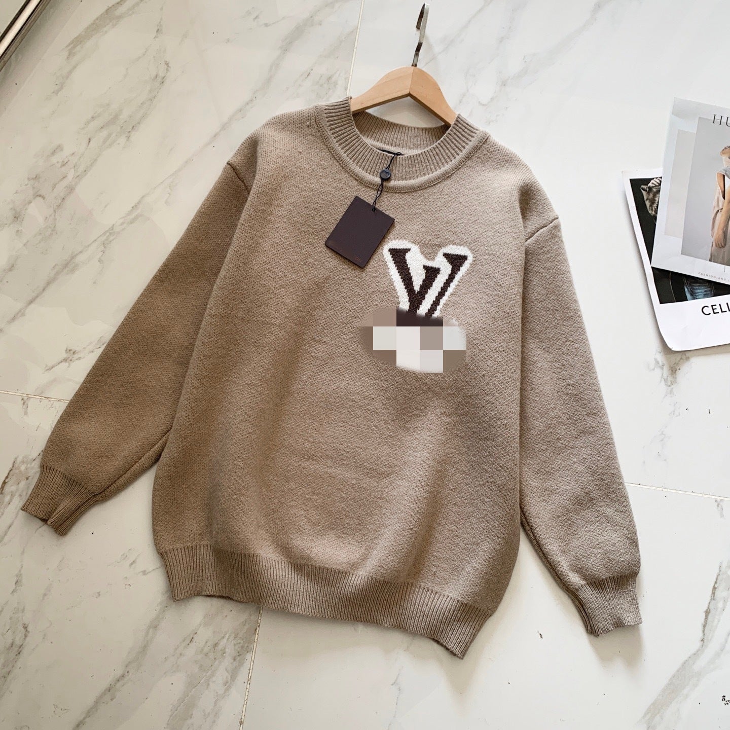 High-end source edition trendy brand L Donkey Home crew neck loose sweater knit shirt unisex cross-border style