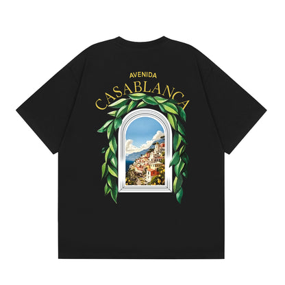 Casa American fashion brand online auction short sleeve men's couple ins summer super hot T-shirt women's top short sleeve loose European version