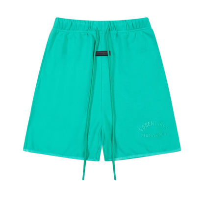 European and American trendy brand 25SS silicone letter logo casual shorts summer loose cropped pants for men and women