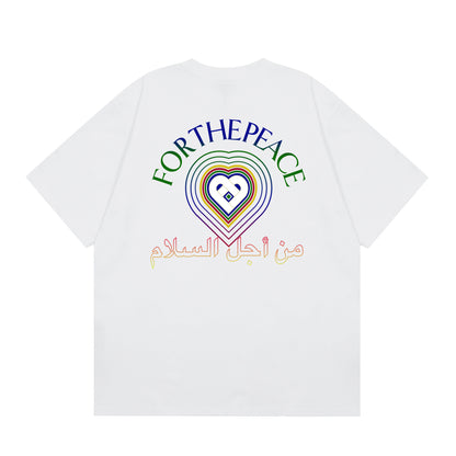 Casa American fashion brand online auction short sleeve men's couple ins summer super hot T-shirt women's top short sleeve loose European version