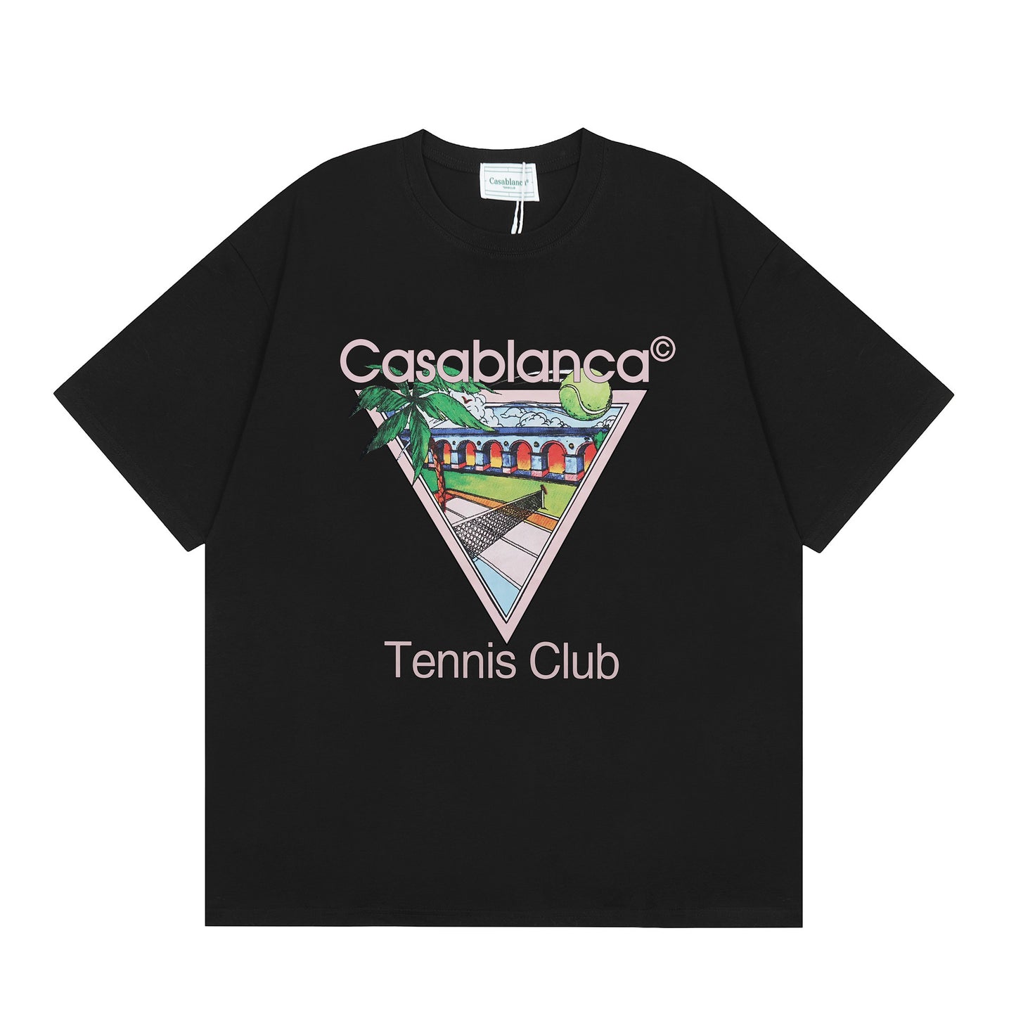 New Casa Casablanca Short Sleeve Correct Edition Ins European and American Niche Trendy Brand Cotton Casual High Street European and American T-shirt