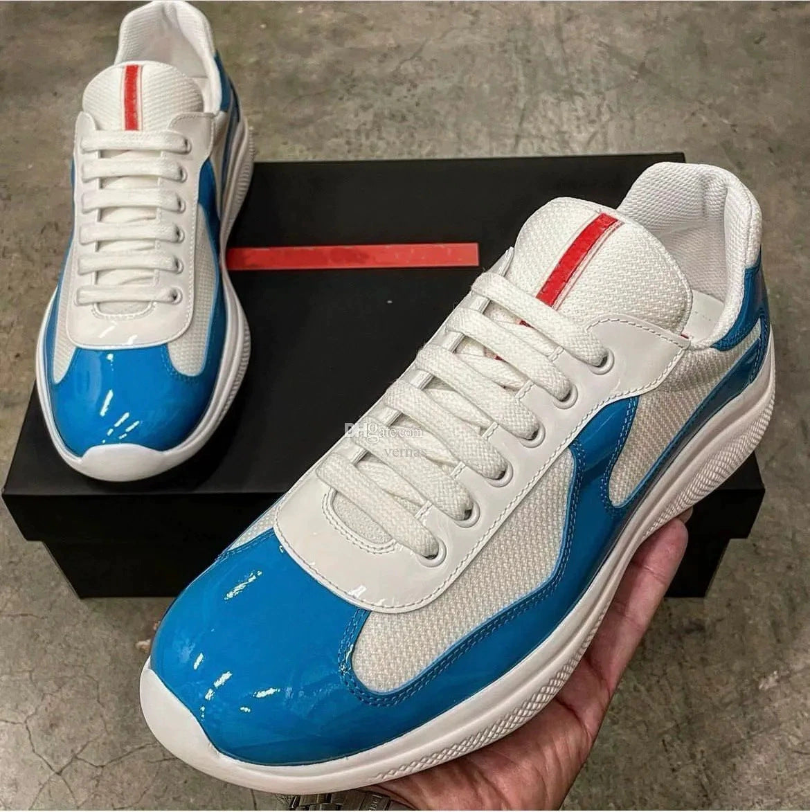 Spot new color-blocked mesh heightened athleisure men's and women's shoes leather big brand classic versatile breathable trend men (Copie)