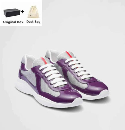 Spot new color-blocked mesh heightened athleisure men's and women's shoes leather big brand classic versatile breathable trend men (Copie)