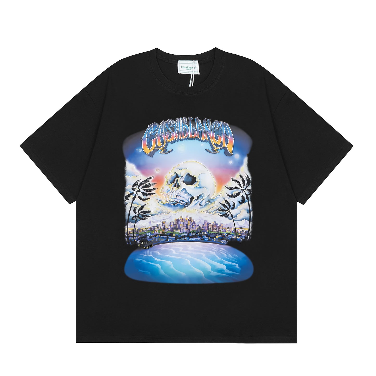 Casa American fashion brand online auction short sleeve men's couple ins summer super hot T-shirt women's top short sleeve loose European version