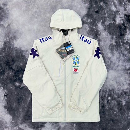 Brazilian team Neymar's windproof waterproof men's and women's fleece thin sports winter jacket with hood