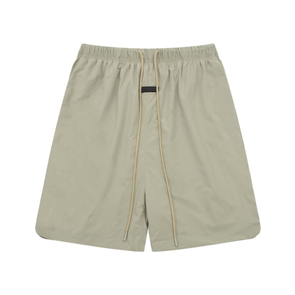 European and American trendy brand 25SS silicone letter logo casual shorts summer loose cropped pants for men and women
