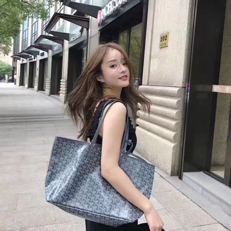 Foreign trade shopping bags, tote bags, dogtooth bags, large size medium commuter tote shoulder bags, large capacity travel changing bags