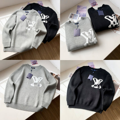 High-end source edition trendy brand L Donkey Home crew neck loose sweater knit shirt unisex cross-border style