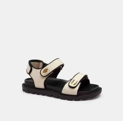 Letter monogram thick-soled slippers for women's summer new summer sandals, versatile beach casual fashion, lightweight sandals for women