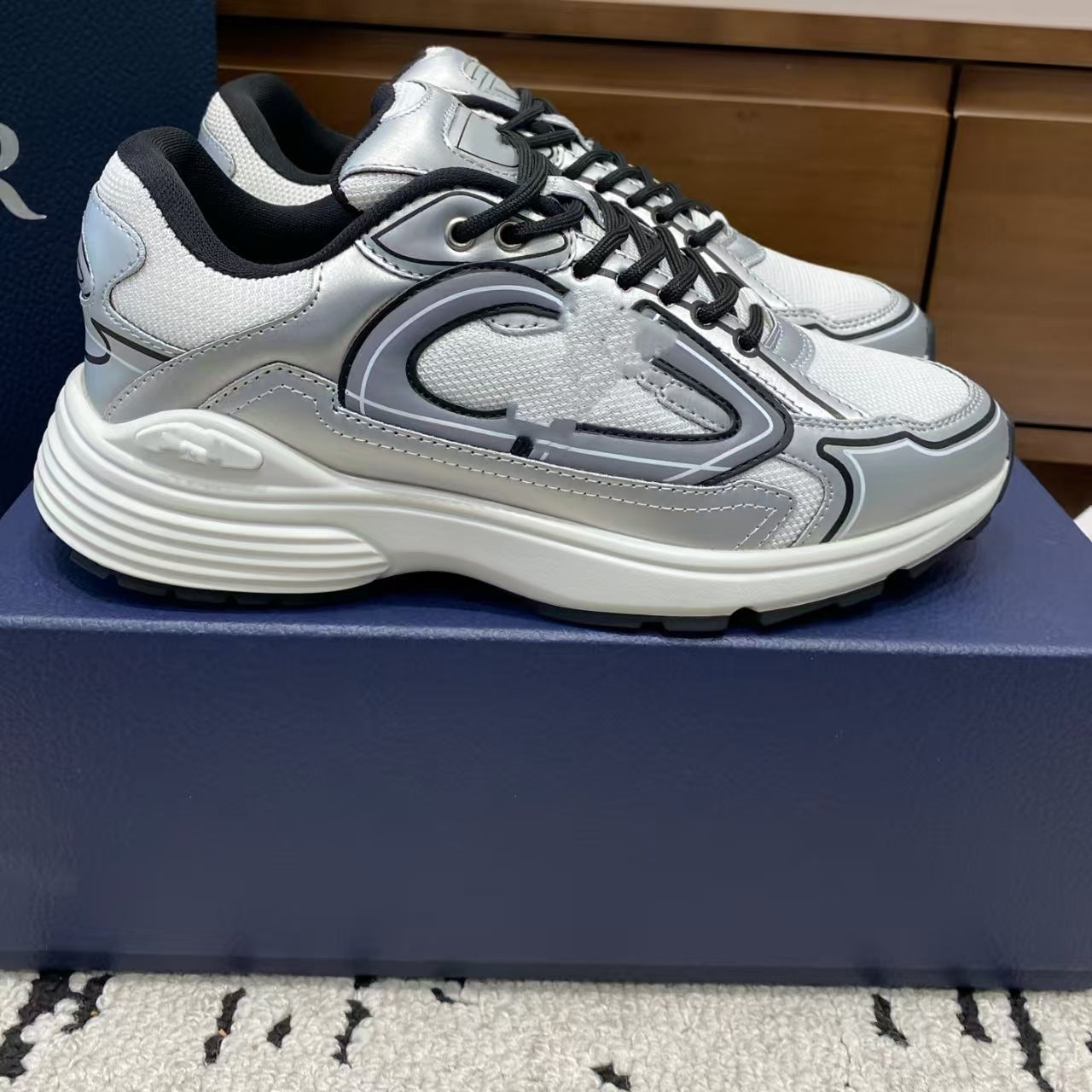 Dad shoes for women, C thick-soled height-increasing D, breathable color-block casual sneakers, versatile trendy shoes, wholesale low-top casual sneakers