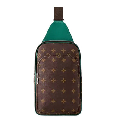 New Men's Chest Bag, Classic Plaid Bag, Shoulder Bag, Crossbody Bag, Fashion Chest Bag, Trend Men's Bag, Large Capacity Chest Bag