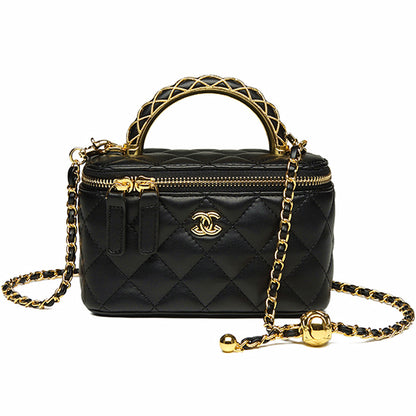 Small fragrance box bag women's handbag 2026 new fashion diamond check chain bag big brand shoulder crossbody bag