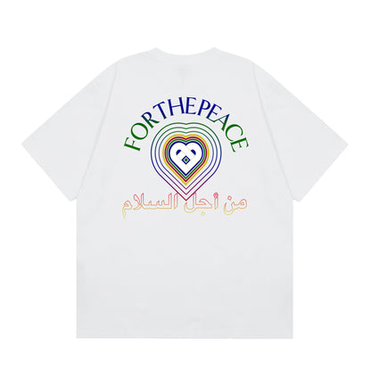 New Casa Casablanca Short Sleeve Correct Edition Ins European and American Niche Trendy Brand Cotton Casual High Street European and American T-shirt