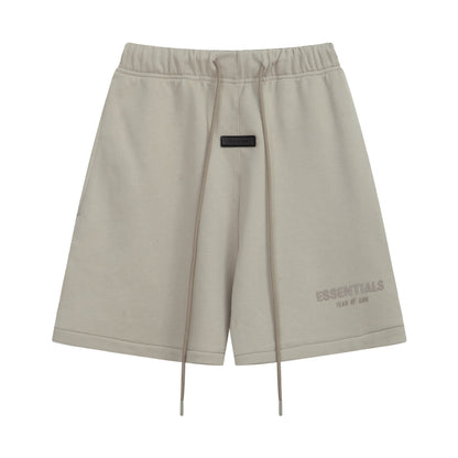 European and American trendy brand 25SS silicone letter logo casual shorts summer loose cropped pants for men and women