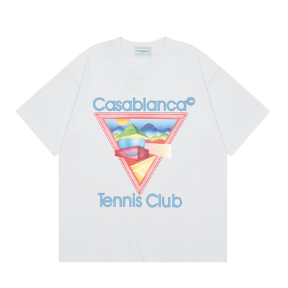 Casa American fashion brand online auction short sleeve men's couple ins summer super hot T-shirt women's top short sleeve loose European version