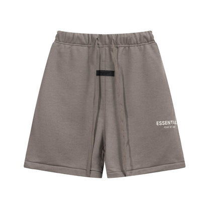 European and American trendy brand 25SS silicone letter logo casual shorts summer loose cropped pants for men and women