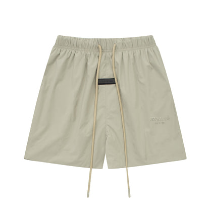 European and American trendy brand 25SS silicone letter logo casual shorts summer loose cropped pants for men and women