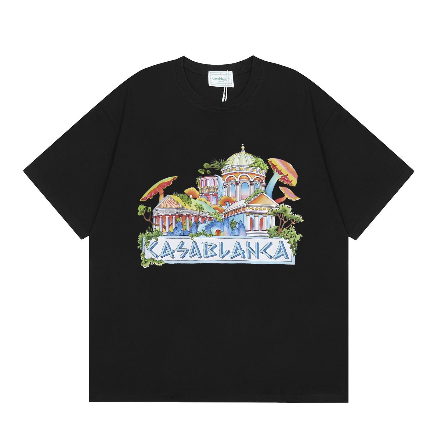 New Casa Casablanca Short Sleeve Correct Edition Ins European and American Niche Trendy Brand Cotton Casual High Street European and American T-shirt