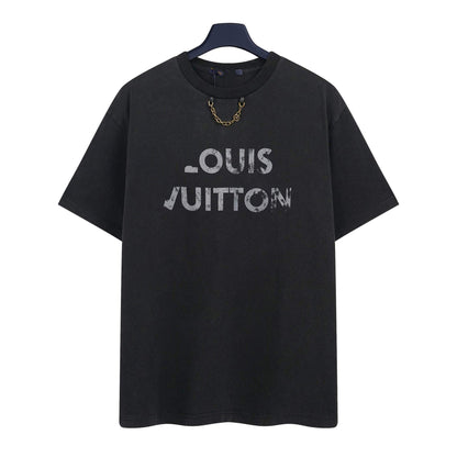 Correct version high quality 26 new donkey home short sleeve classic LOGO print short sleeve T-shirt for men and women