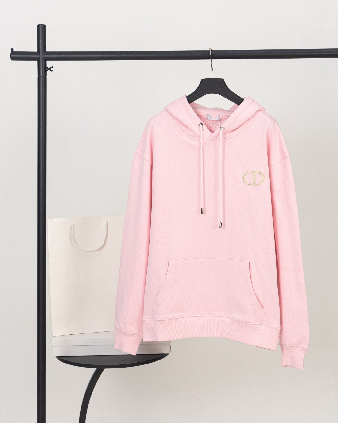 High version DO home autumn new cotton terry badge embroidered hooded sweatshirt casual loose fit hoody for men and women