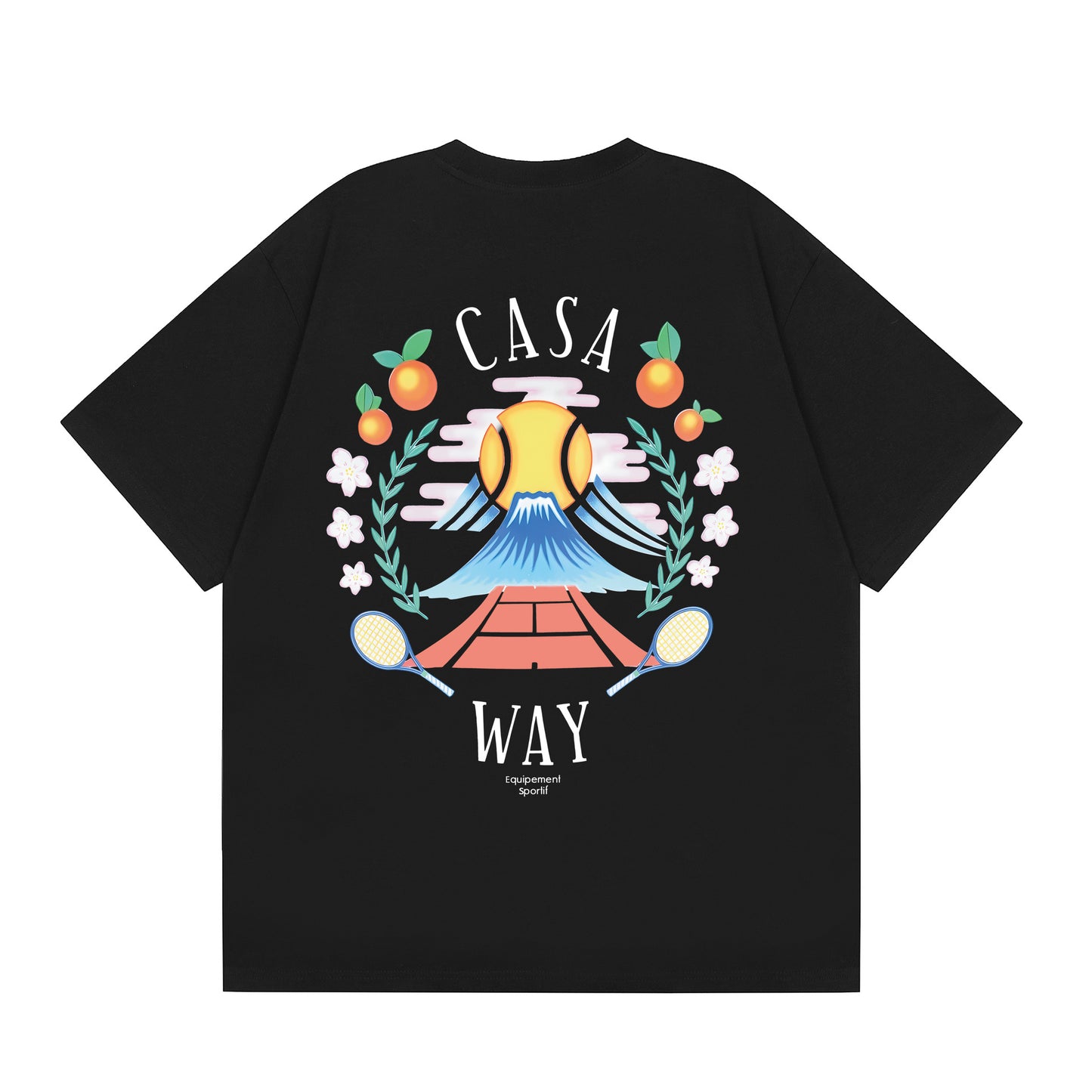 Casa American fashion brand online auction short sleeve men's couple ins summer super hot T-shirt women's top short sleeve loose European version