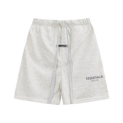 European and American trendy brand 25SS silicone letter logo casual shorts summer loose cropped pants for men and women