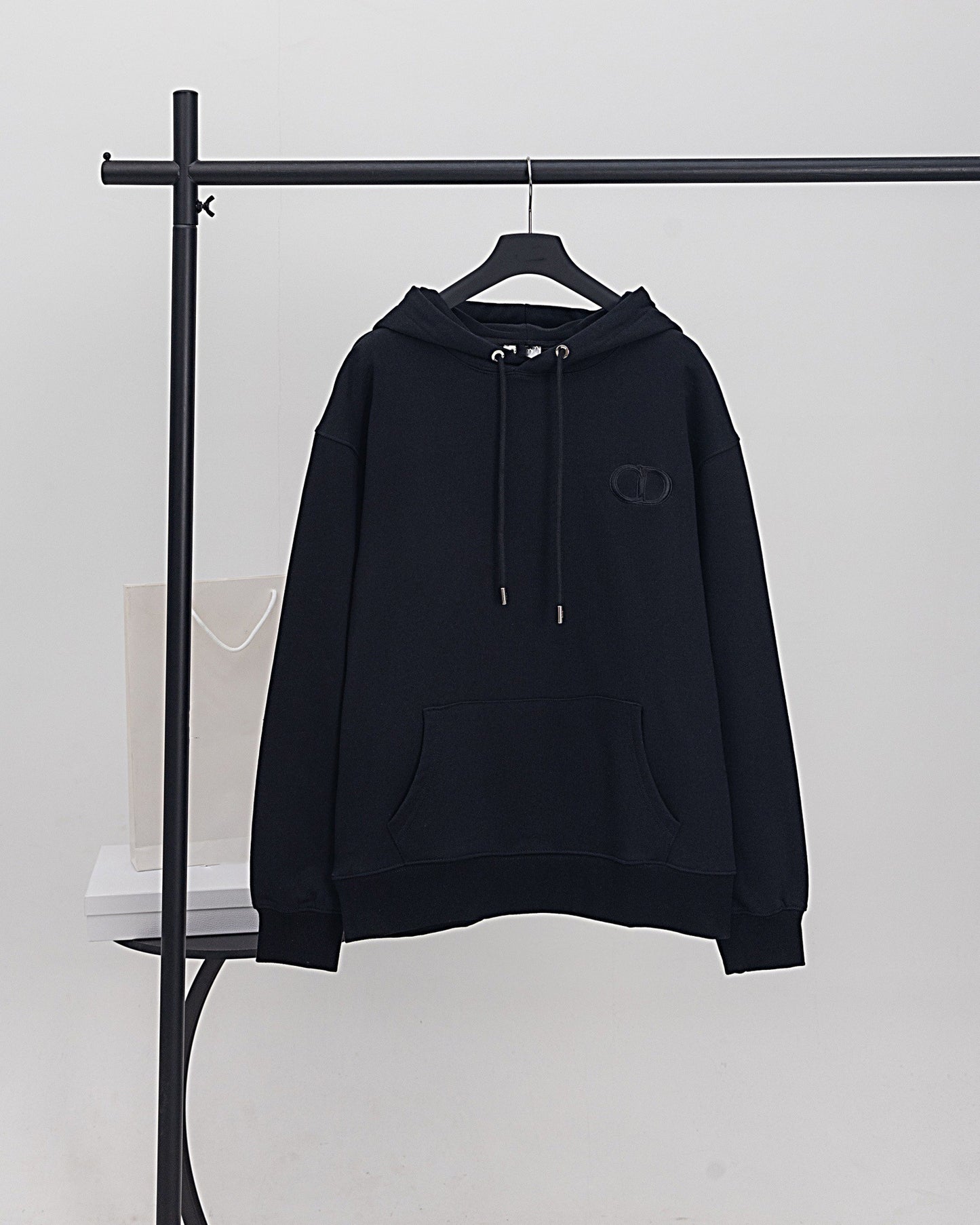 High version DO home autumn new cotton terry badge embroidered hooded sweatshirt casual loose fit hoody for men and women