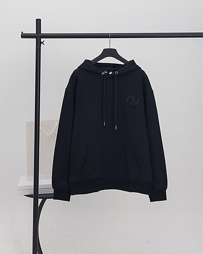 High version DO home autumn new cotton terry badge embroidered hooded sweatshirt casual loose fit hoody for men and women