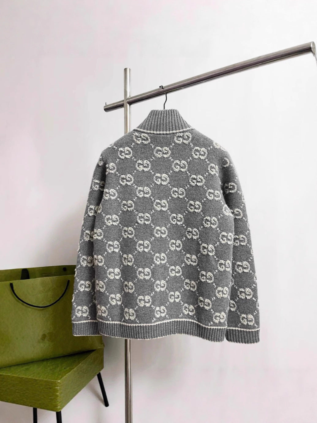 High-end 25 new autumn/winter knit long-sleeve sweater cardigan, full-print 3D letter jacket for women, high-end Nanyou women's wear