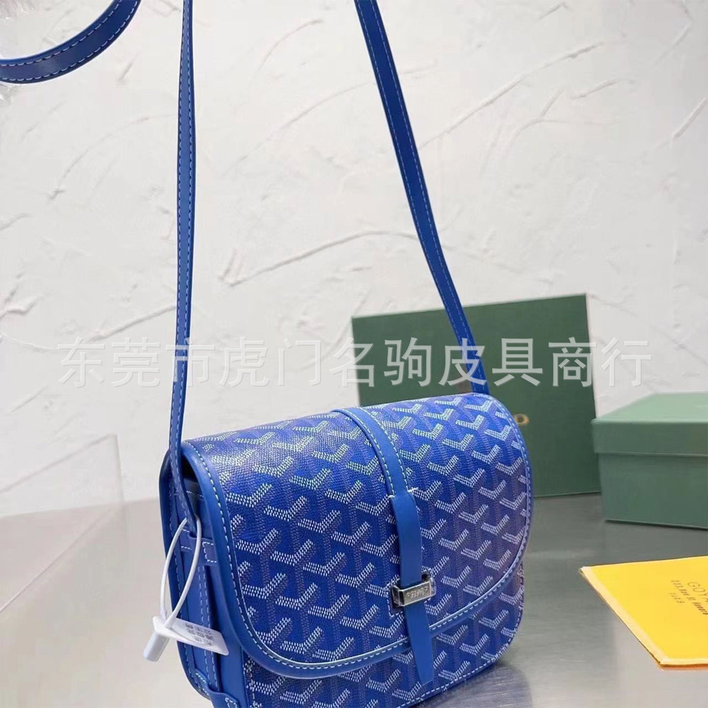 Saddle bag, dogtooth small bag, messenger bag, street fashion, versatile, single-buckle canvas print, unisex bag