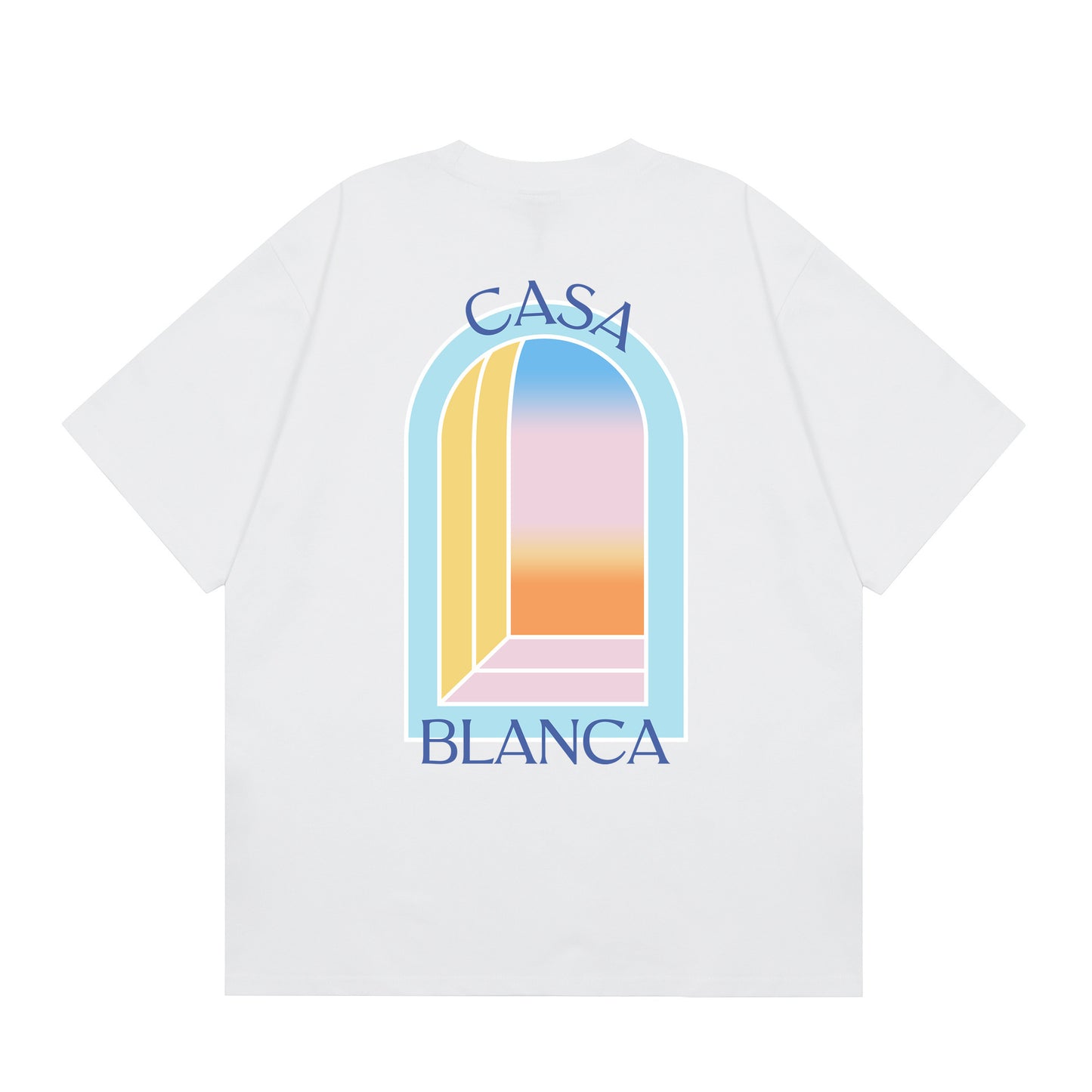 New Casa Casablanca Short Sleeve Correct Edition Ins European and American Niche Trendy Brand Cotton Casual High Street European and American T-shirt