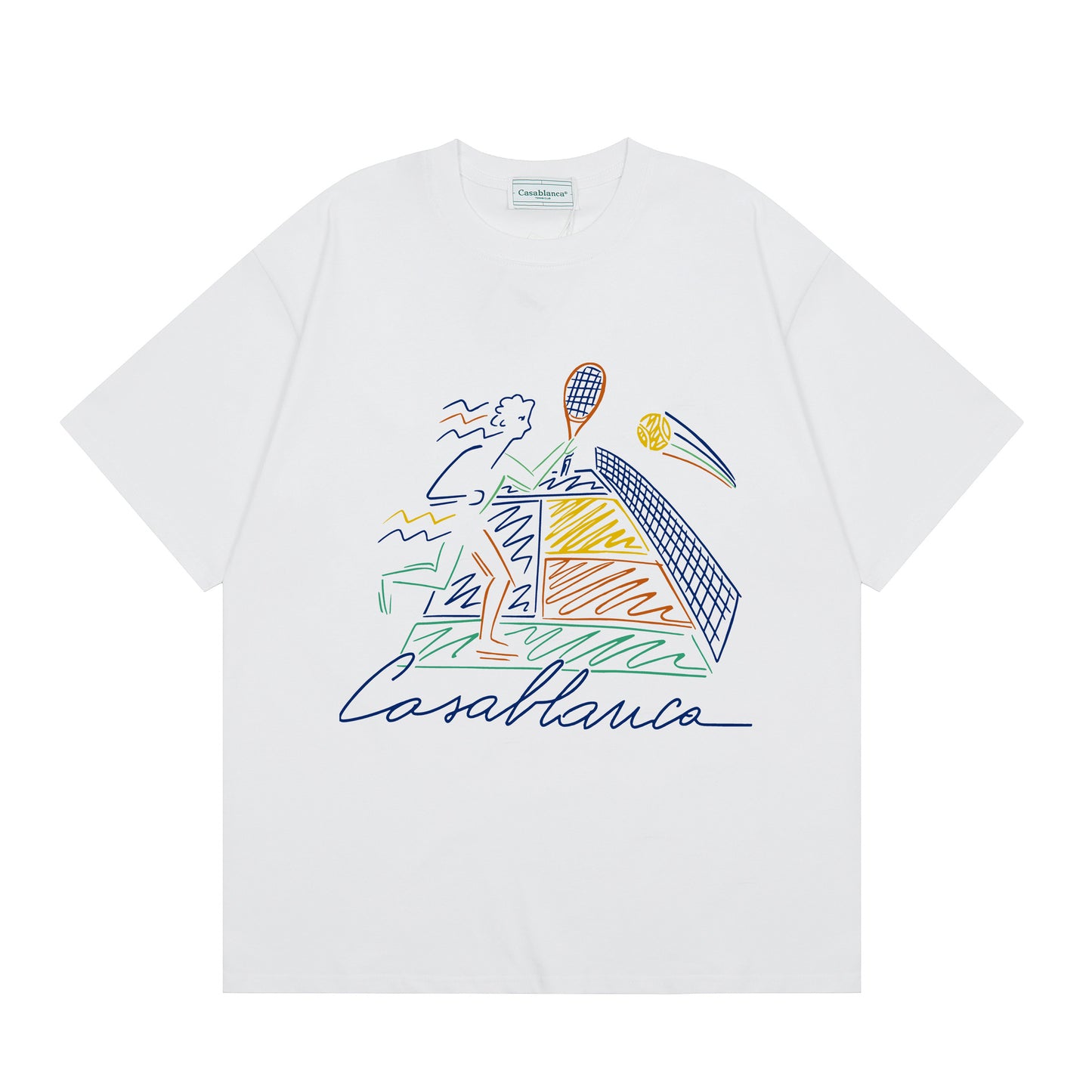 Casa American fashion brand online auction short sleeve men's couple ins summer super hot T-shirt women's top short sleeve loose European version