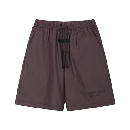 European and American trendy brand 25SS silicone letter logo casual shorts summer loose cropped pants for men and women
